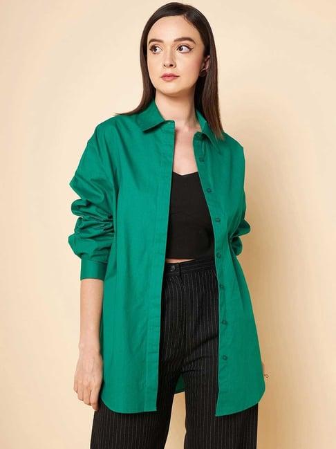 high star green oversized shirt