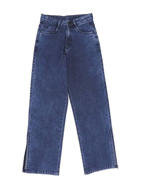 high star kids blue wide fit jeans