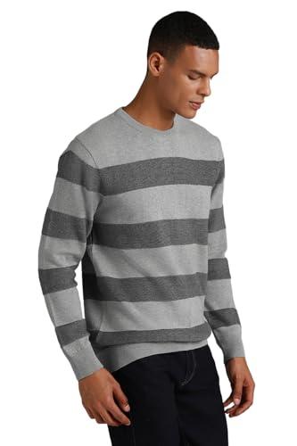 high star men's cotton round neck sweater (hsmsww23105rdnf_st2_multicolour