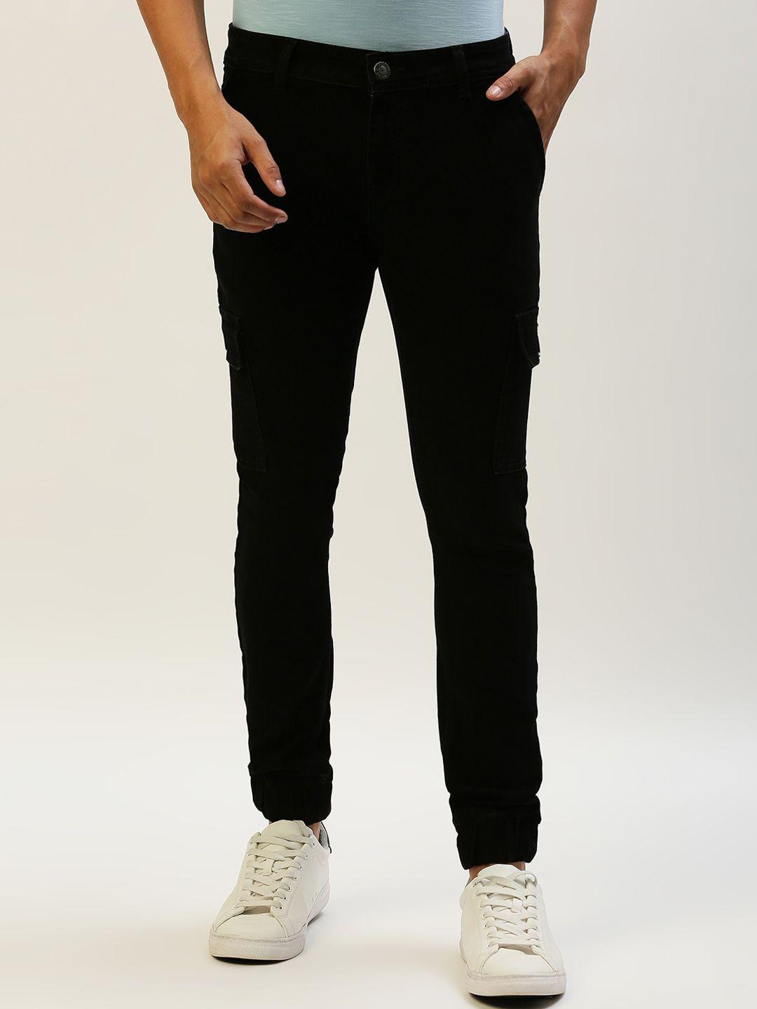 high star men black jogger stretchable jeans