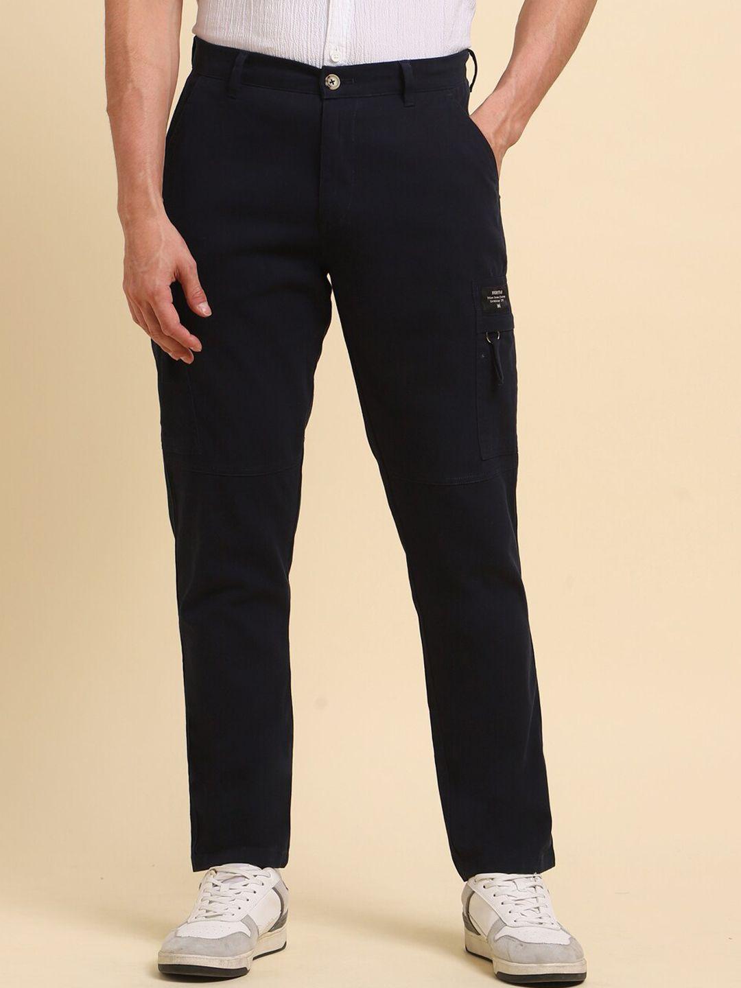 high star men mid rise cargos trousers