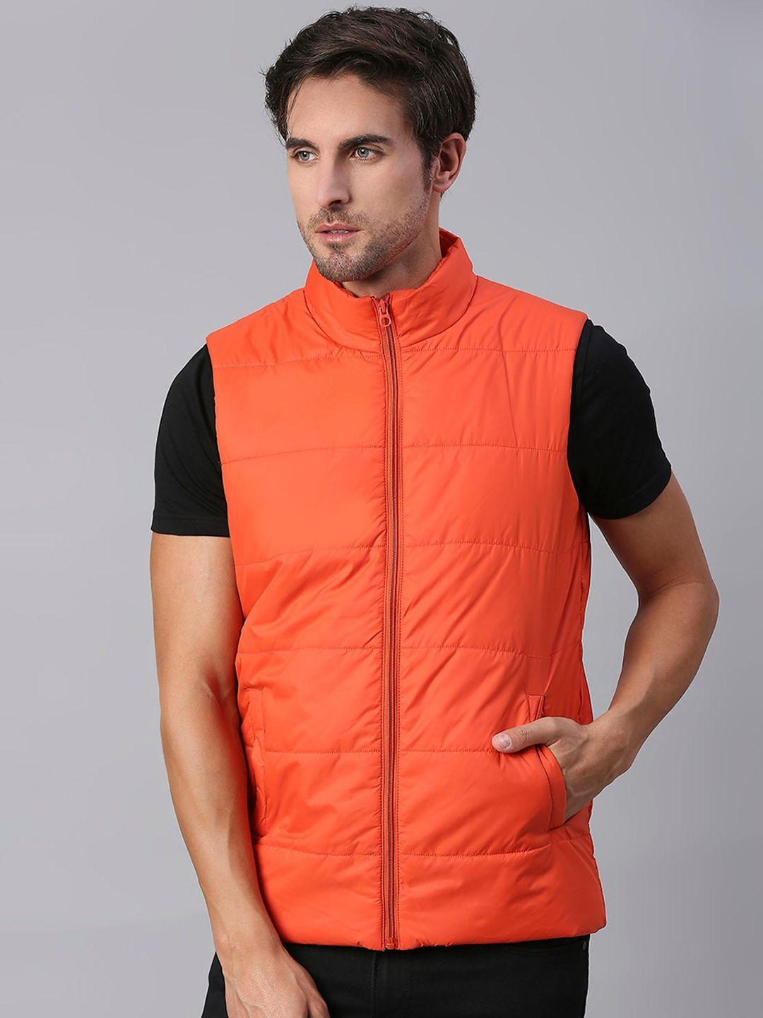 high star mock collar sleeveless padded jacket