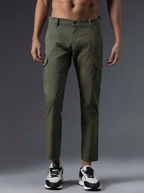 high star olive regular fit cargos