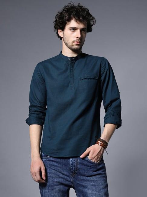 high star teal relaxed fit t-shirt