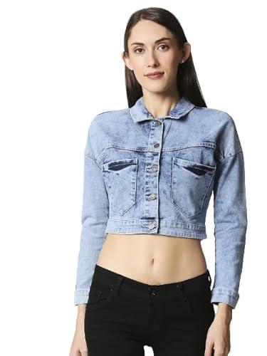 high star women's denim jacket (wdmcjkt072_l_blue_l)