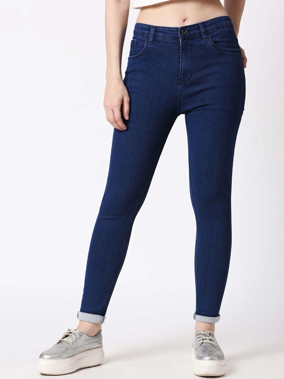 high star women blue slim fit stretchable jeans