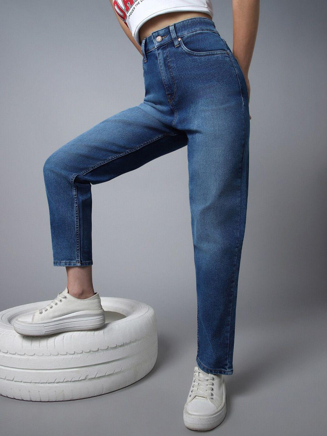 high star women clean look high-rise cotton jeans