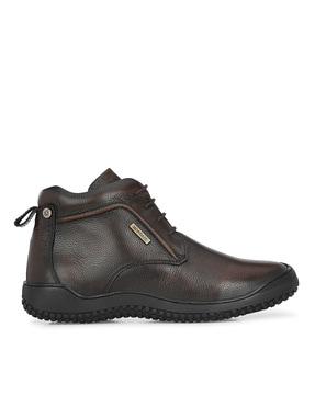 high-top genuine leather casual shoes