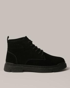 high-top lace-up sneakers