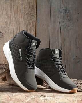 high-top lace-up sneakers