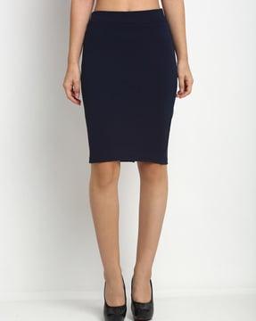 high waist pencil skirt