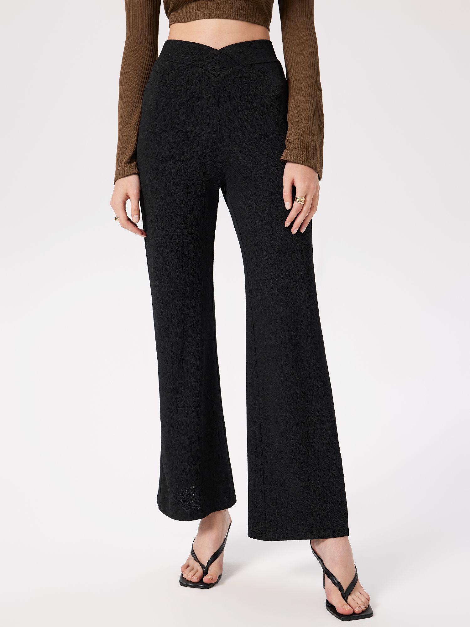 high waist wide leg trouser