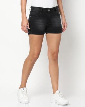 high women shorts black 28