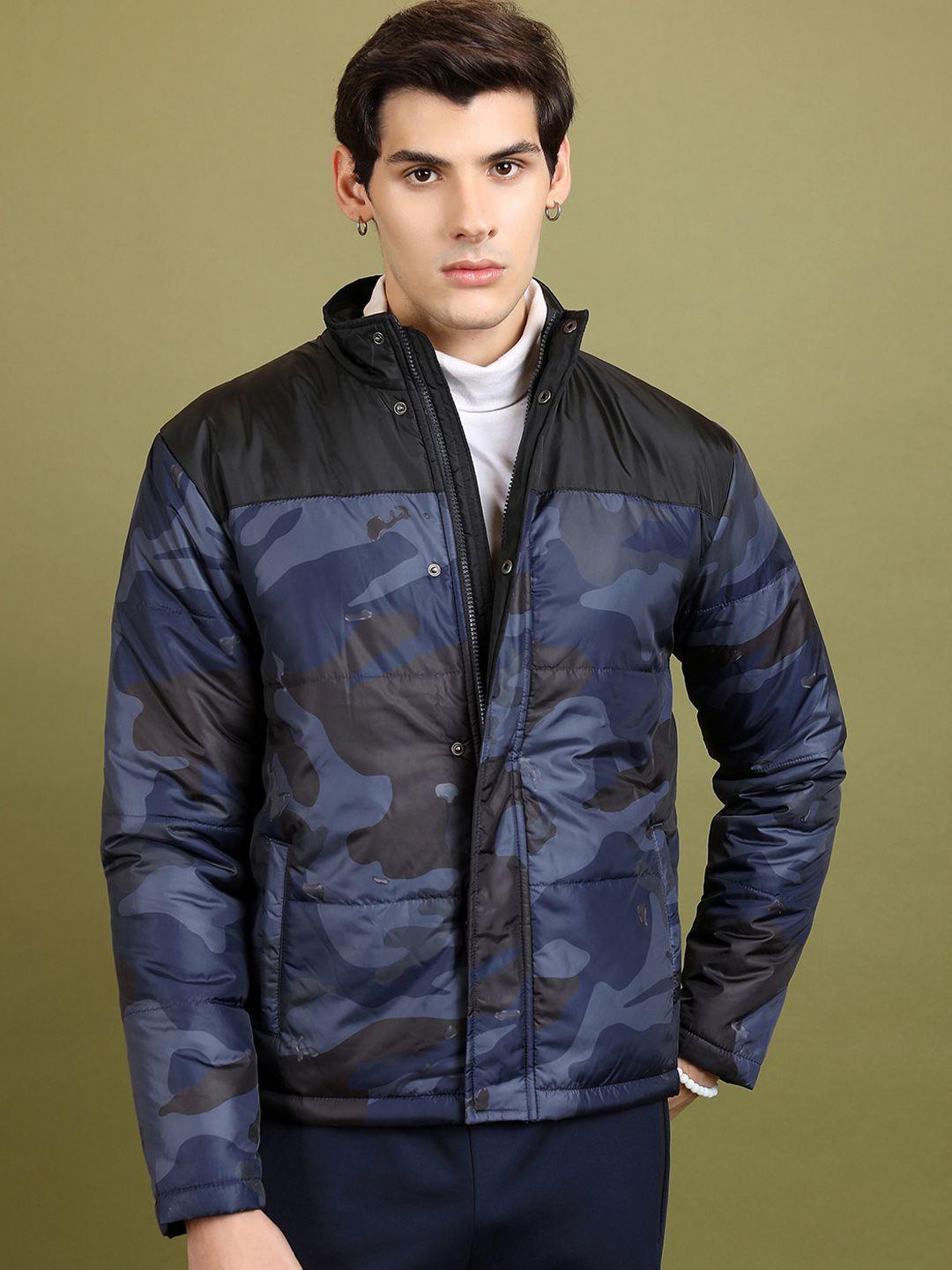 highlander camouflage printed puffer jacket