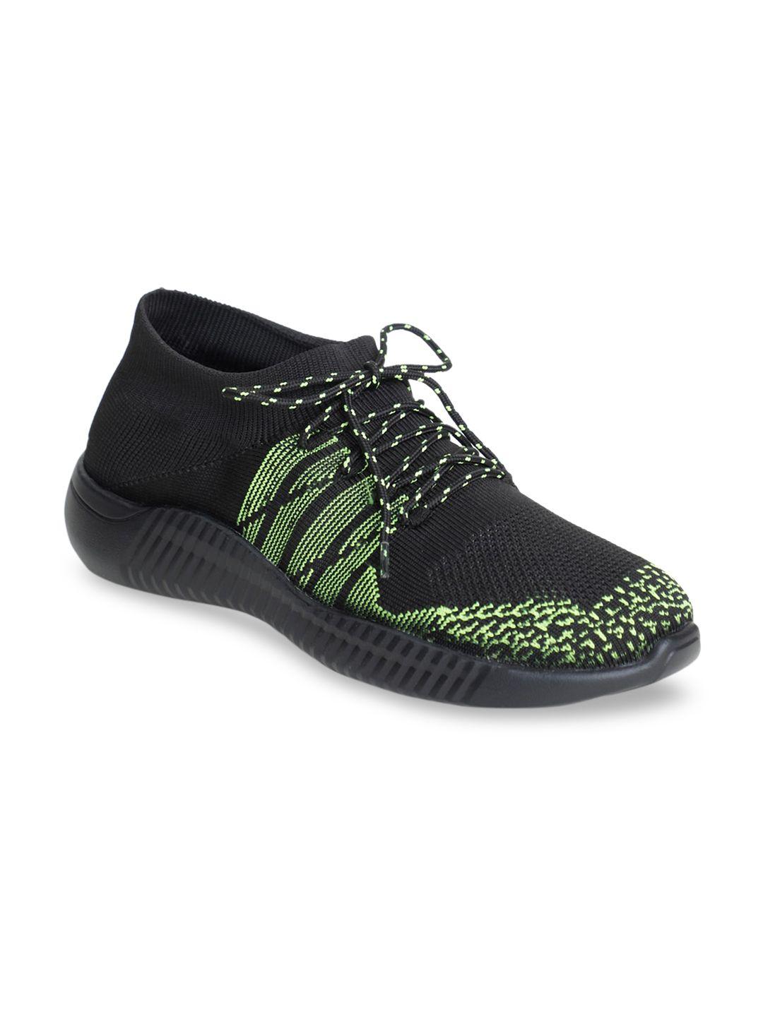 highlander men black printed sneakers