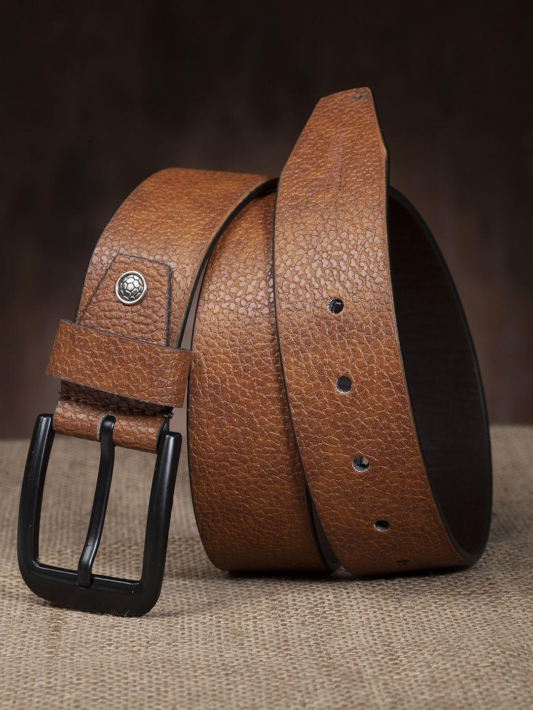 highlander men brown solid belt