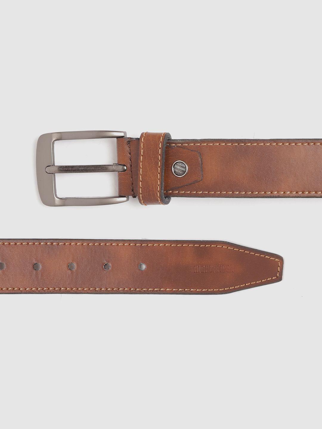 highlander men brown solid belt