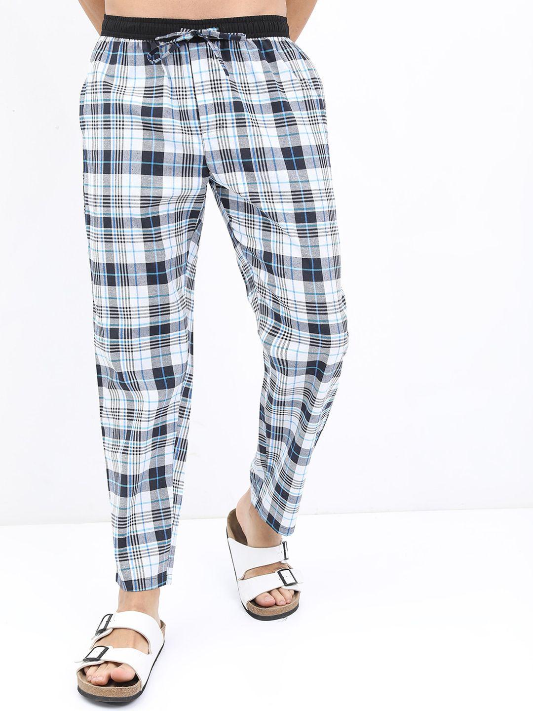 highlander men checked lounge pants