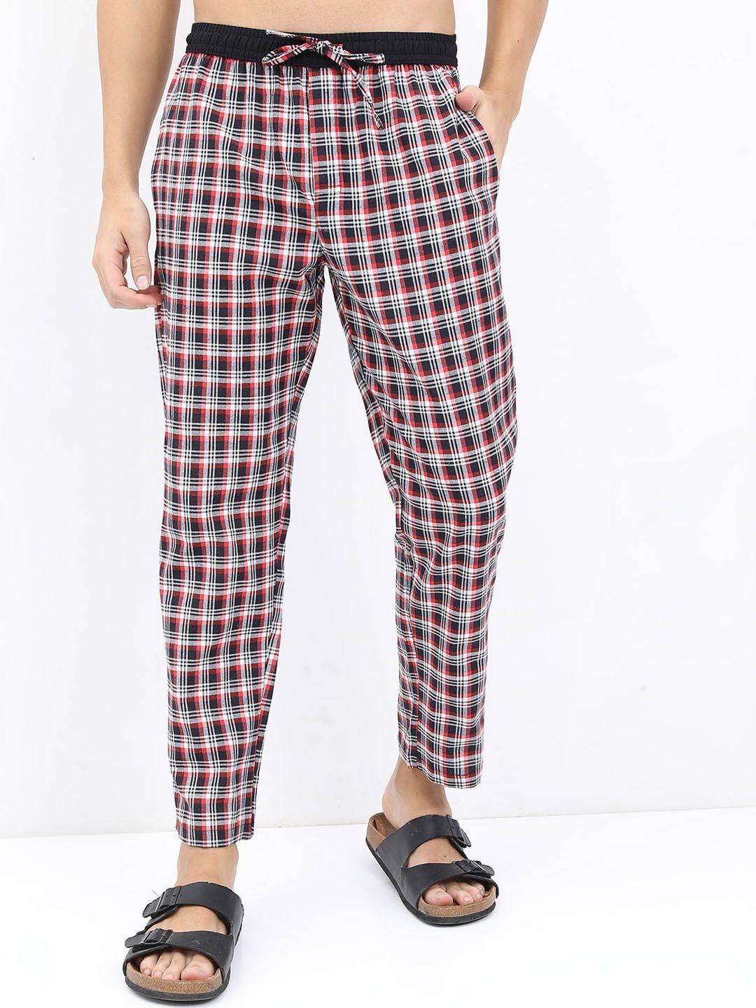 highlander men checked lounge pants