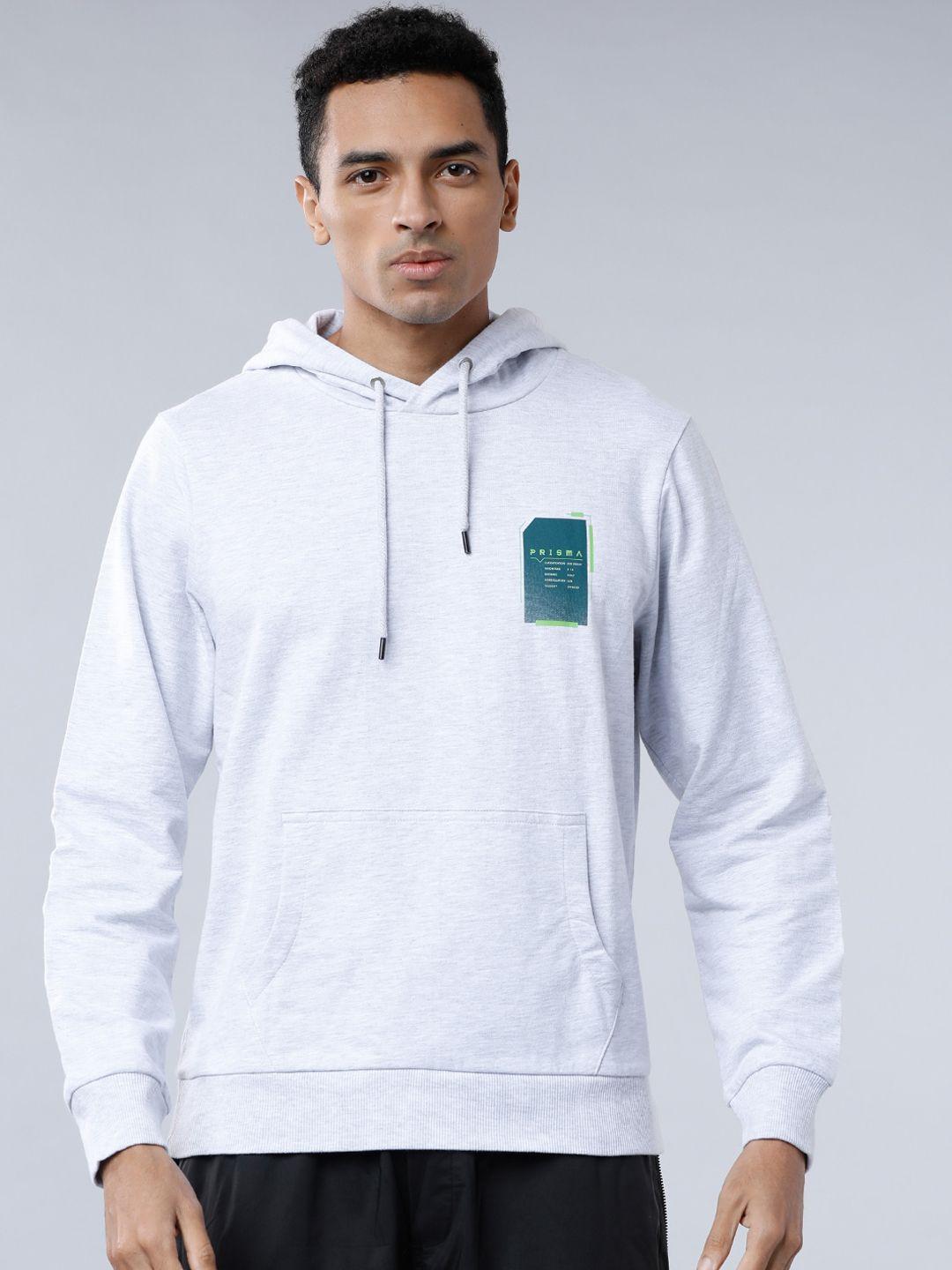 highlander men grey solid hooded sweatshirt