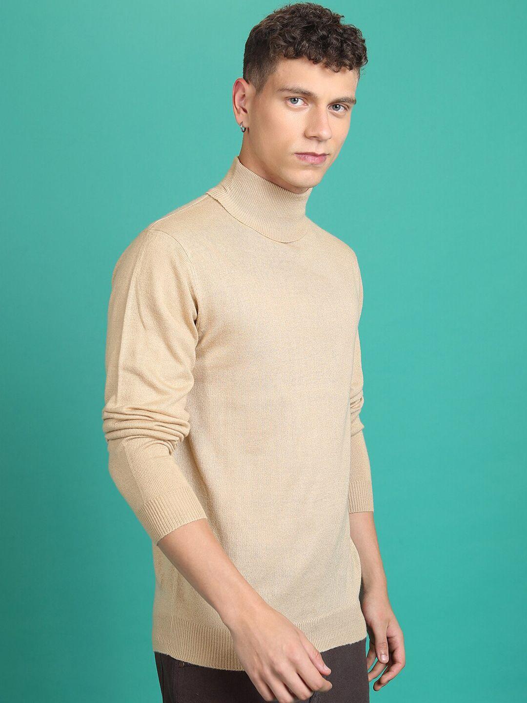 highlander turtle neck acrylic ribbed pullover