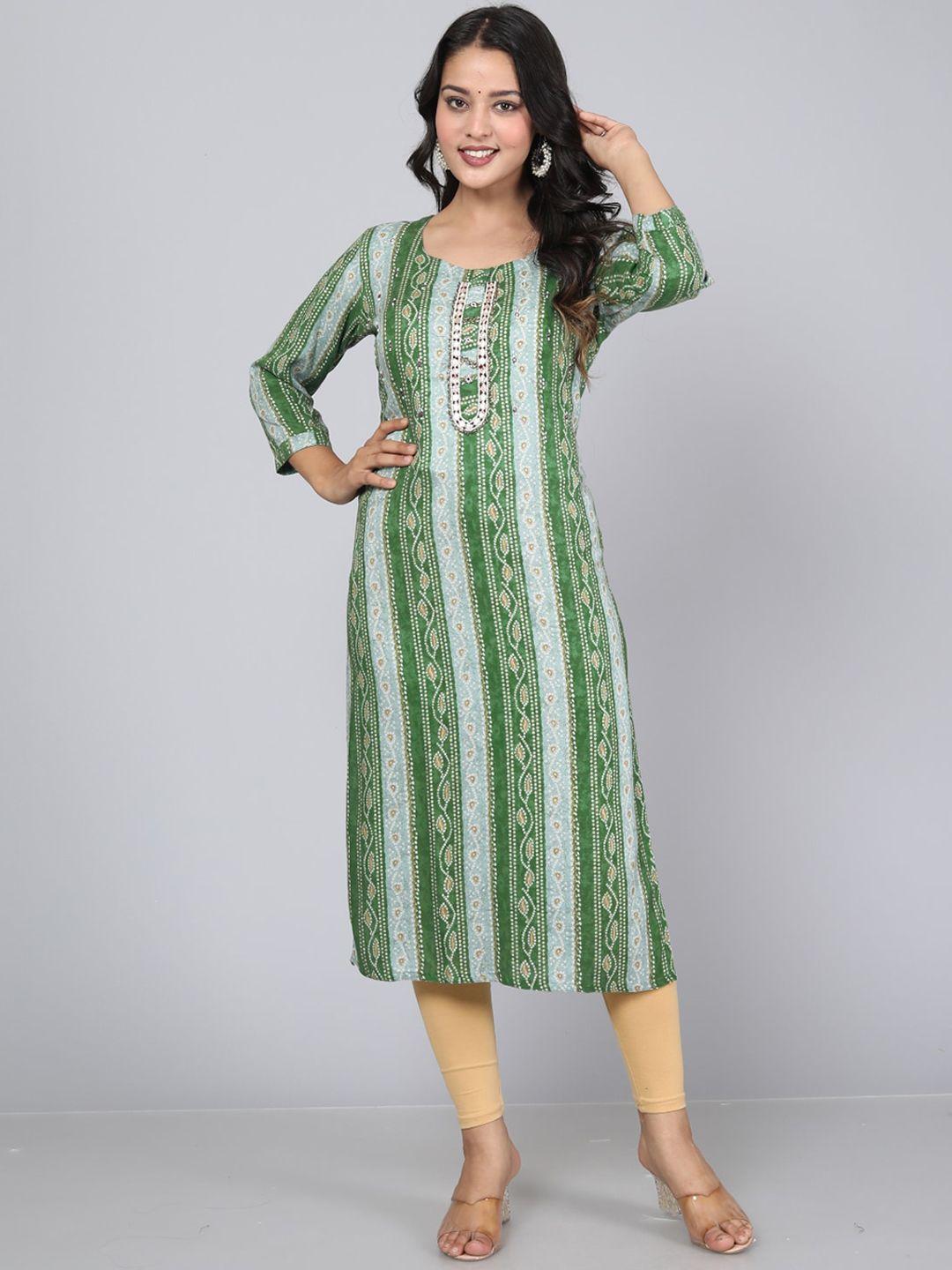 highlight fashion export bandhani printed straight kurta