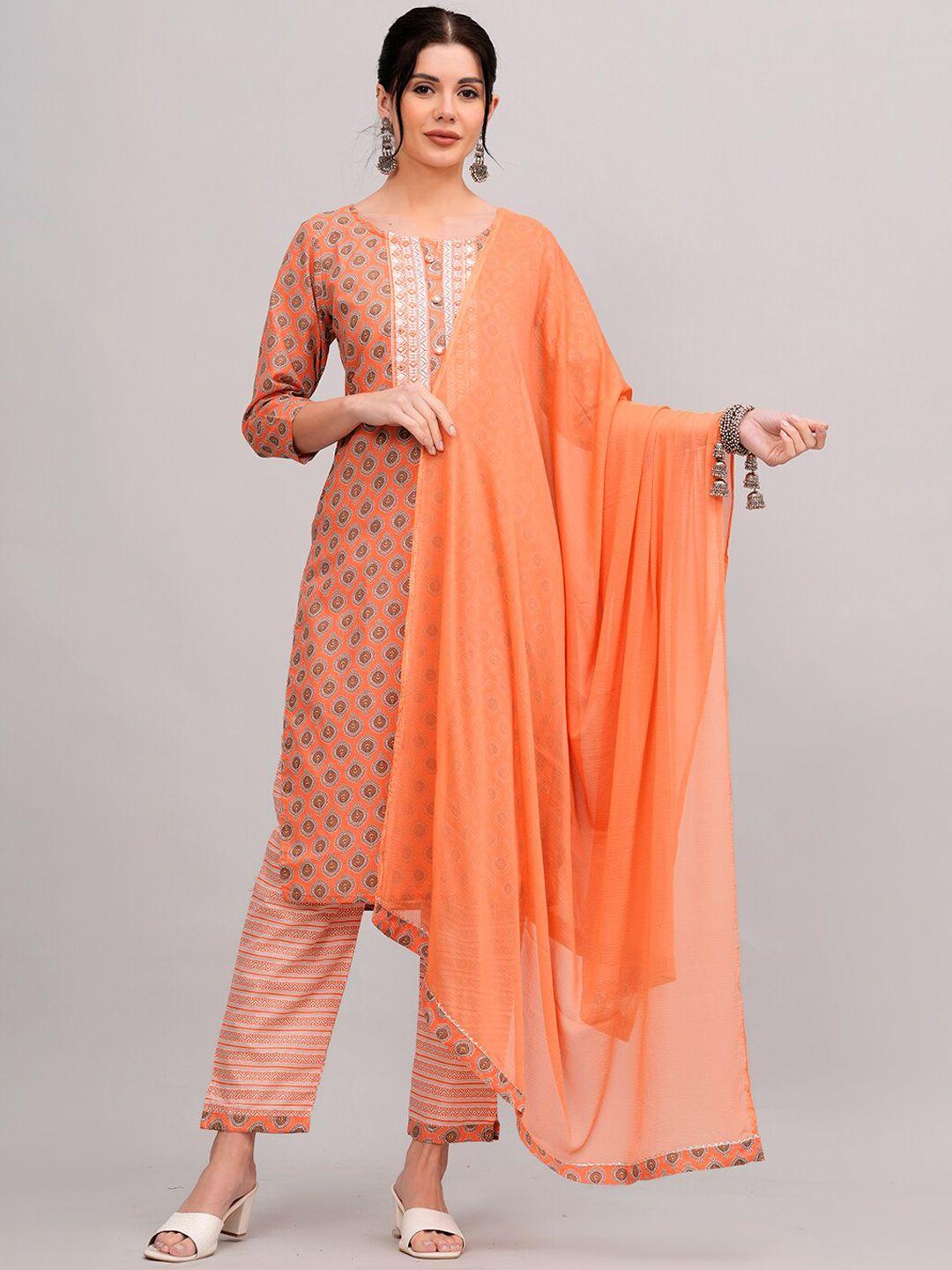 highlight fashion export pure cotton straight kurta trouser and dupatta