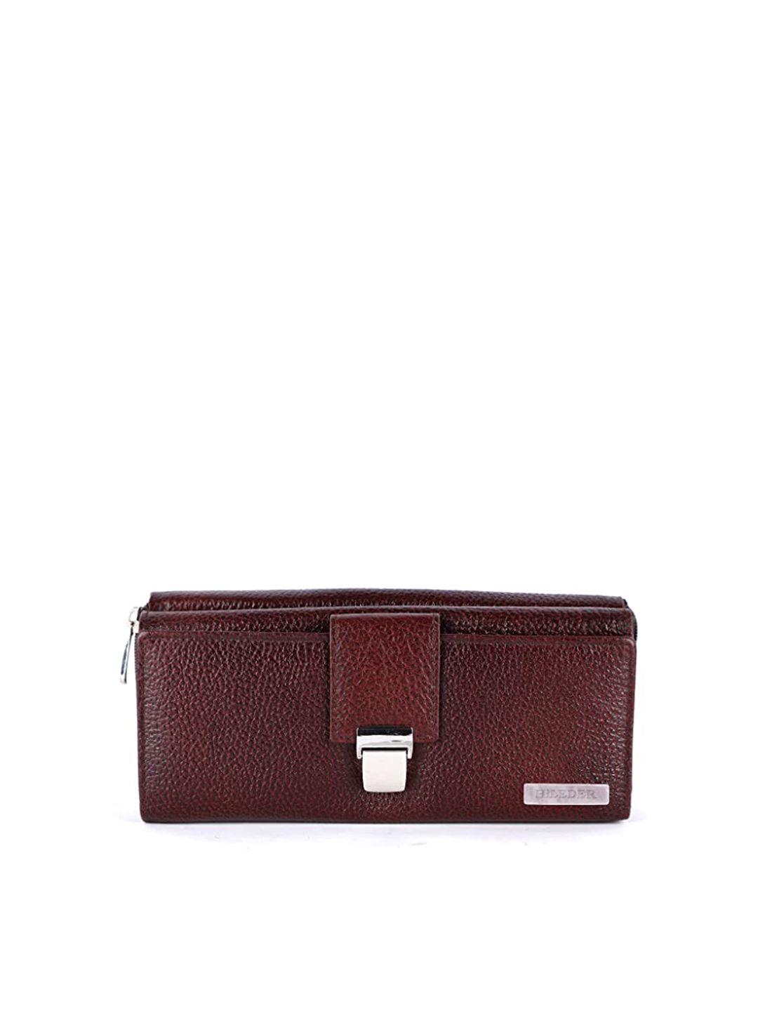 hileder leather textured purse