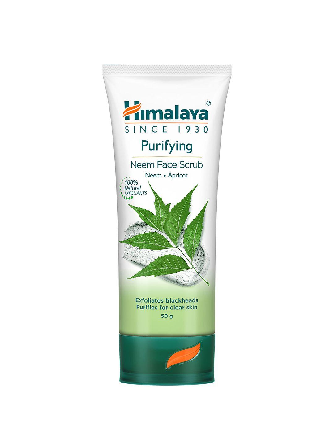 himalaya purifying neem face scrub with apricot for blackheads & acne - 50g