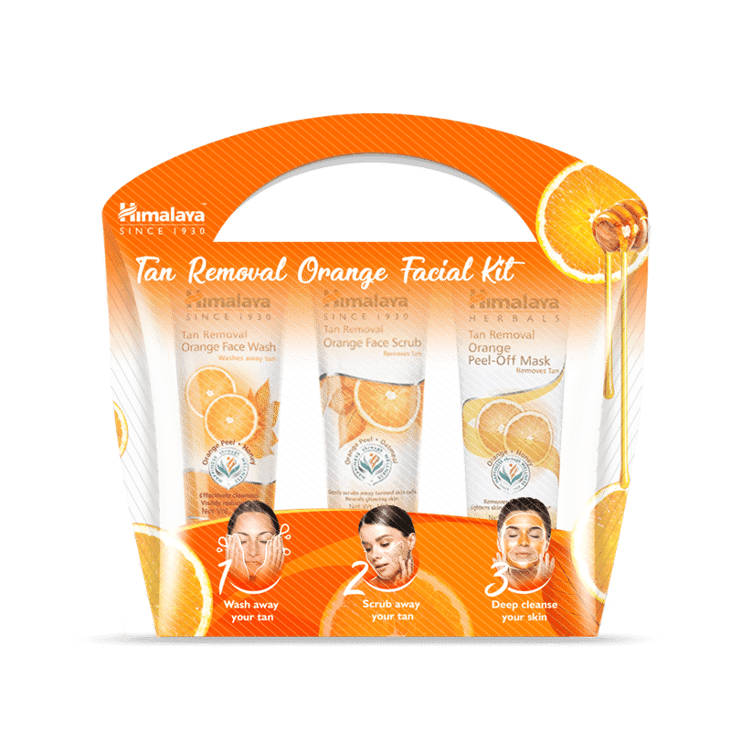 himalaya tan removal orange facial kit