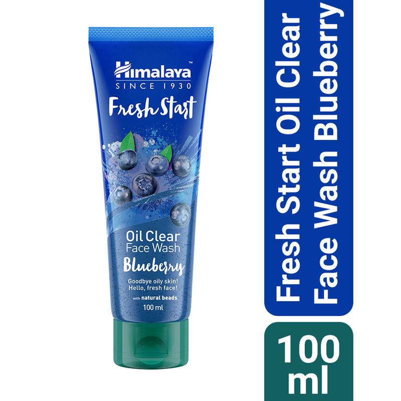 himalaya fresh start oil clear face wash blueberry