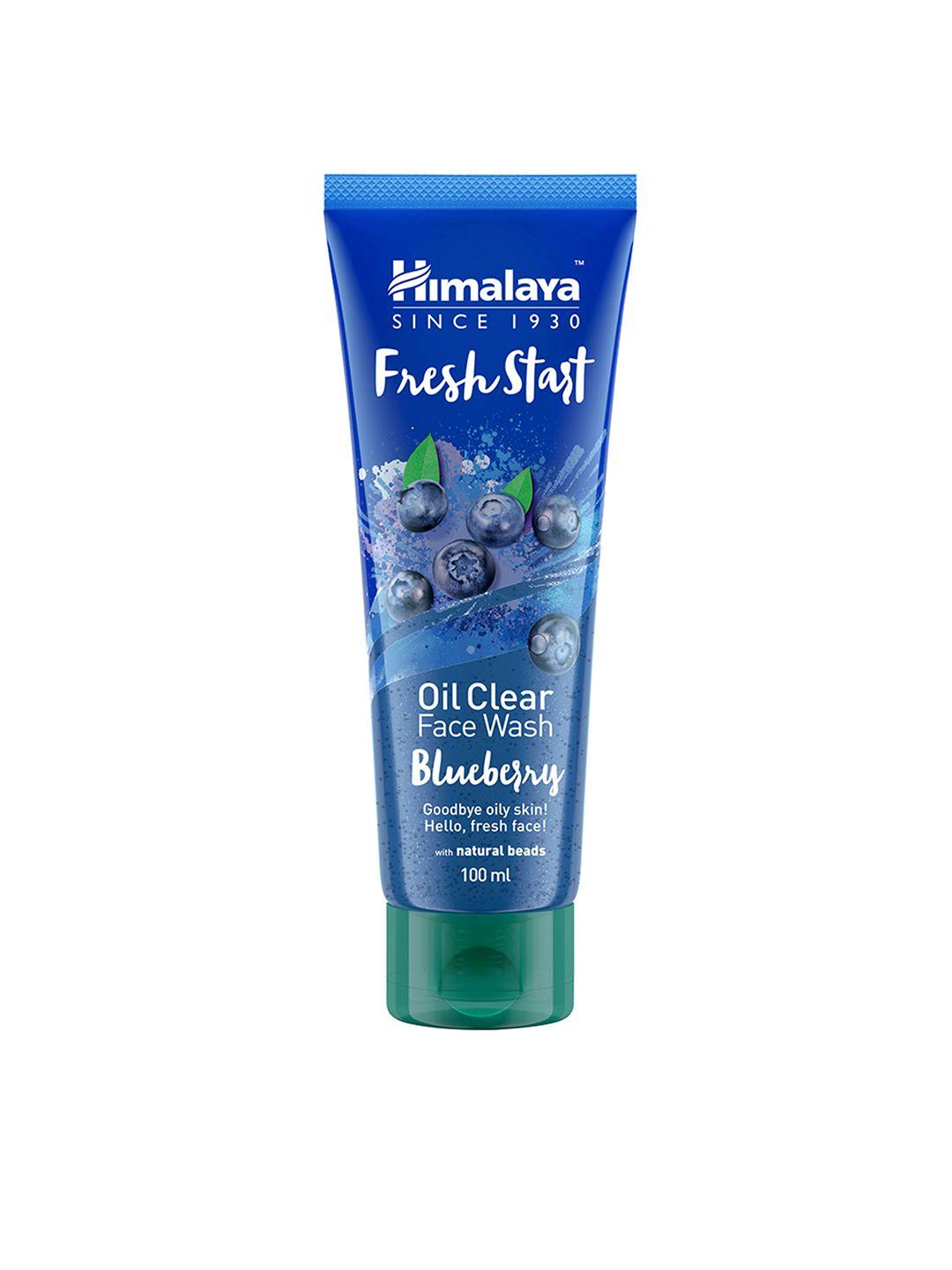 himalaya herbals fresh start oil clear blueberry face wash 100 ml