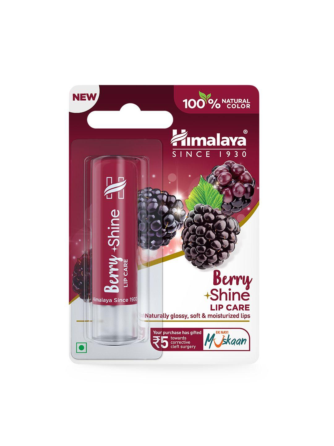 himalaya lip care for glossy soft & moisturized lips 4.5 g - berry shine