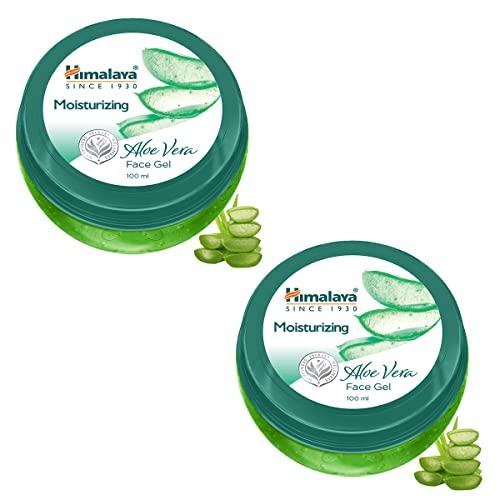 himalaya moisturising aloe vera face gel 100ml, green (pack of 2) (7004816x2)
