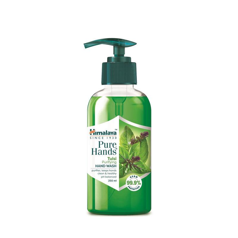 himalaya pure hands purifying tulsi hand wash pump