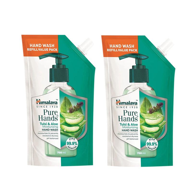 himalaya pure hands tulsi & aloe hand wash pack of 2