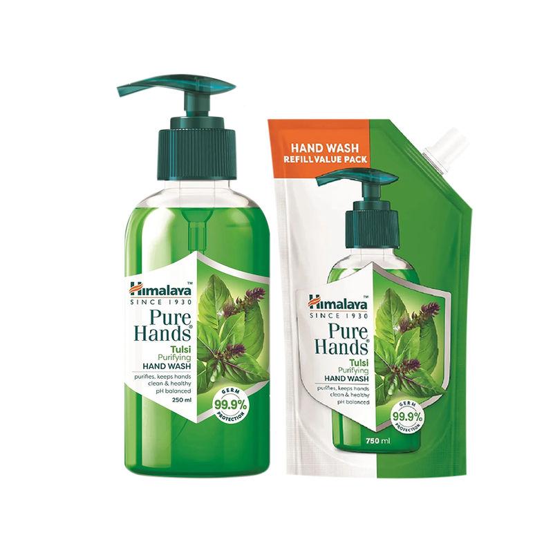 himalaya pure hands tulsi hand wash combo pack