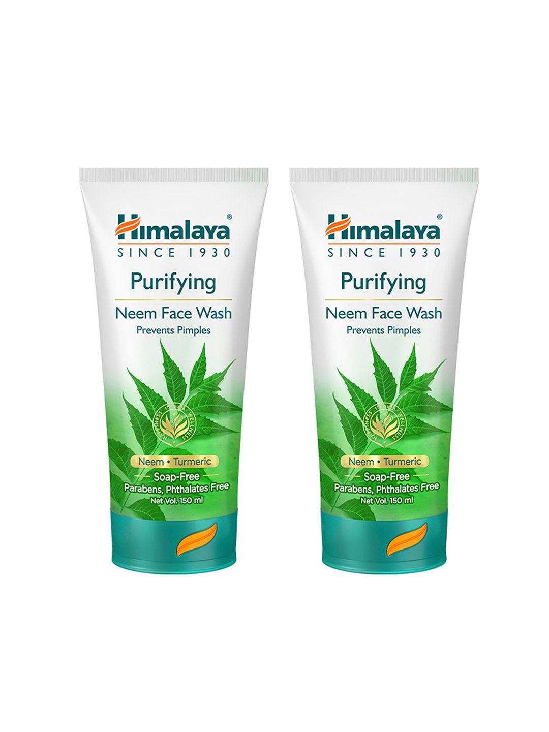 himalaya set of 2 purifying neem face wash - 150ml each