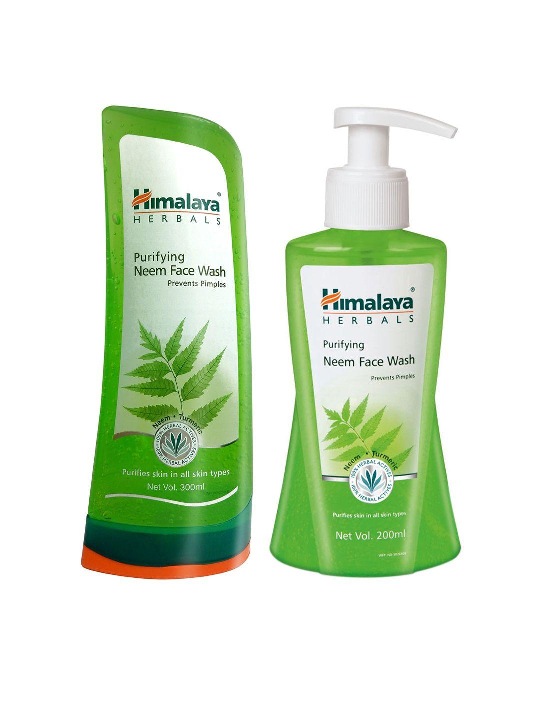 himalaya set of 2 purifying neem face wash for acne-prone skin