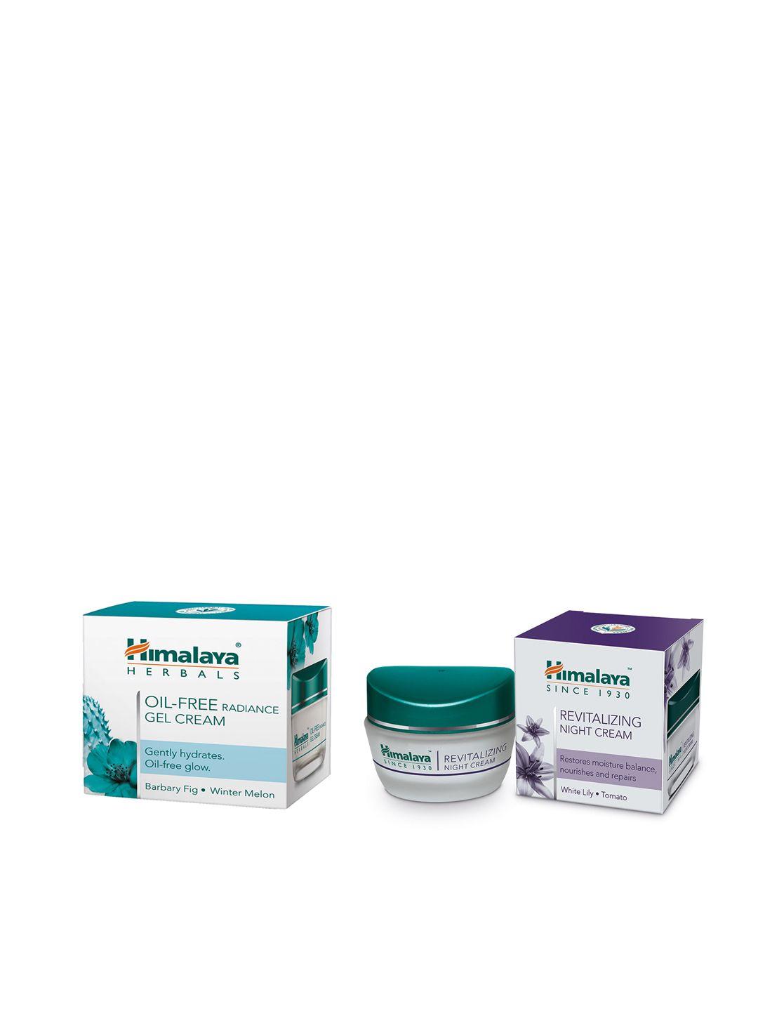 himalaya set of revitalizing night cream & oil-free radiance gel cream