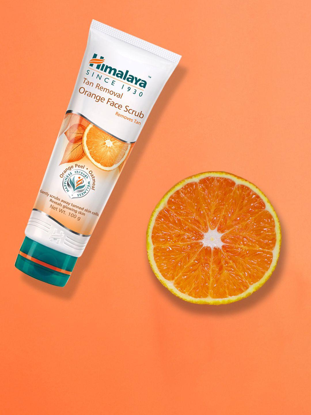 himalaya tan removal orange face scrub for all skin types 100 g