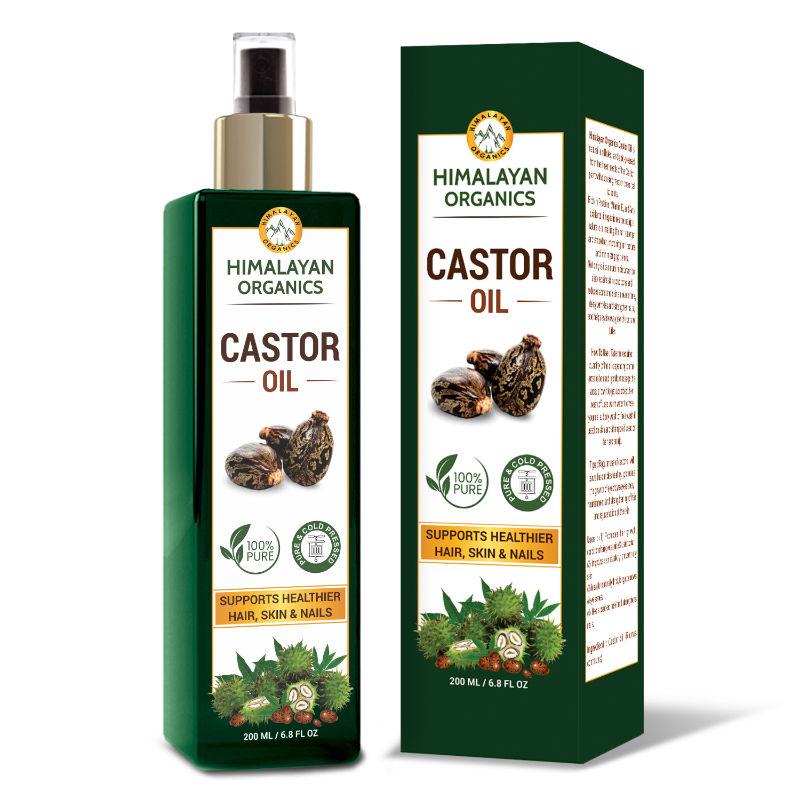 himalayan organics cold press 100% pure castor oil