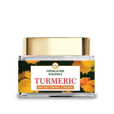 himalayan organics turmeric brightening cream | dark spot reduction | no parabens, silicones, mineral oil | 50gm