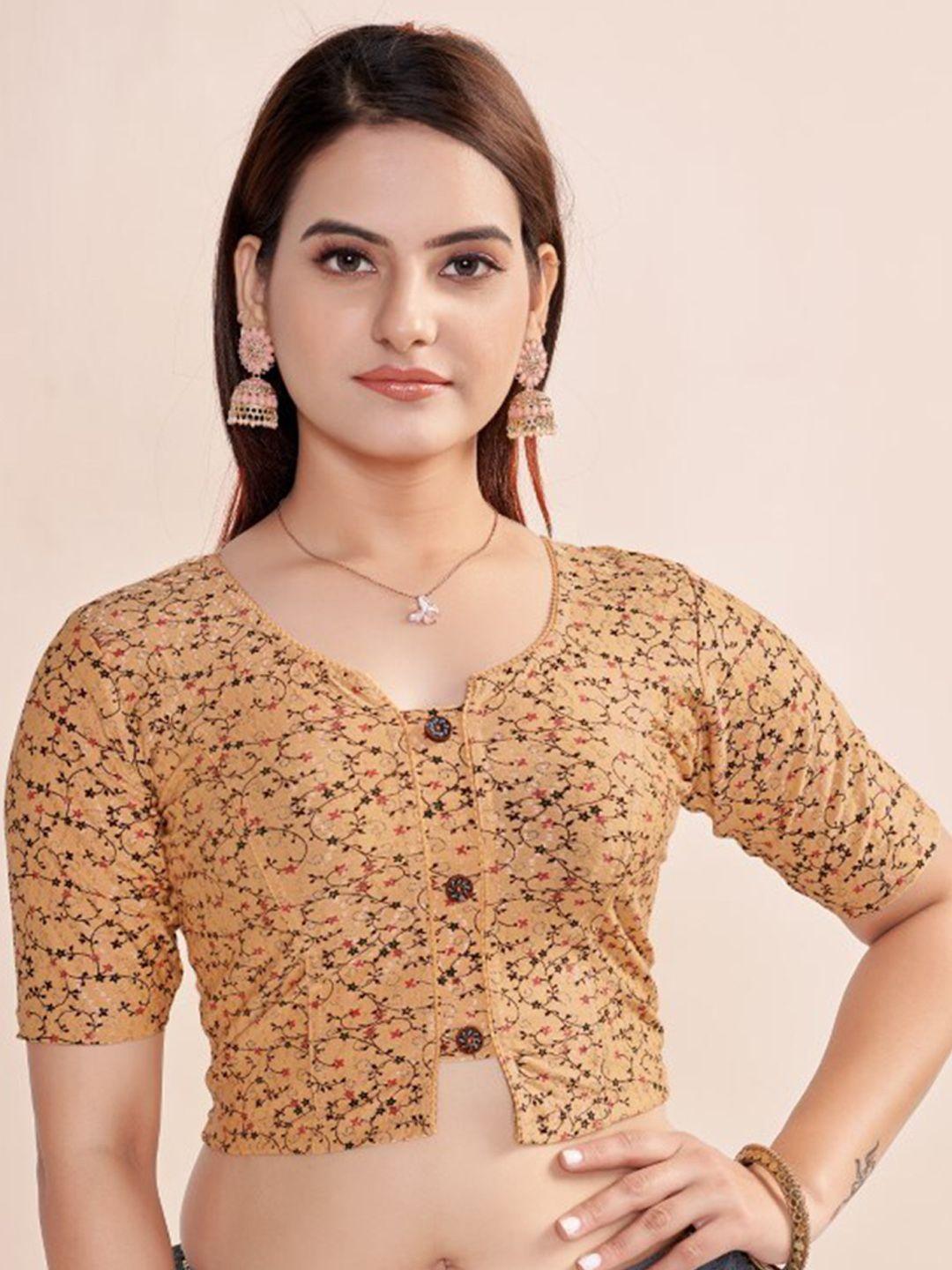 himrise floral printed saree blouse