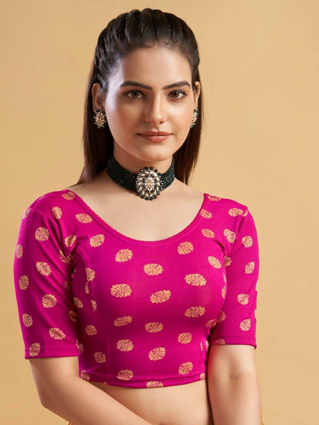 himrise printed saree blouse