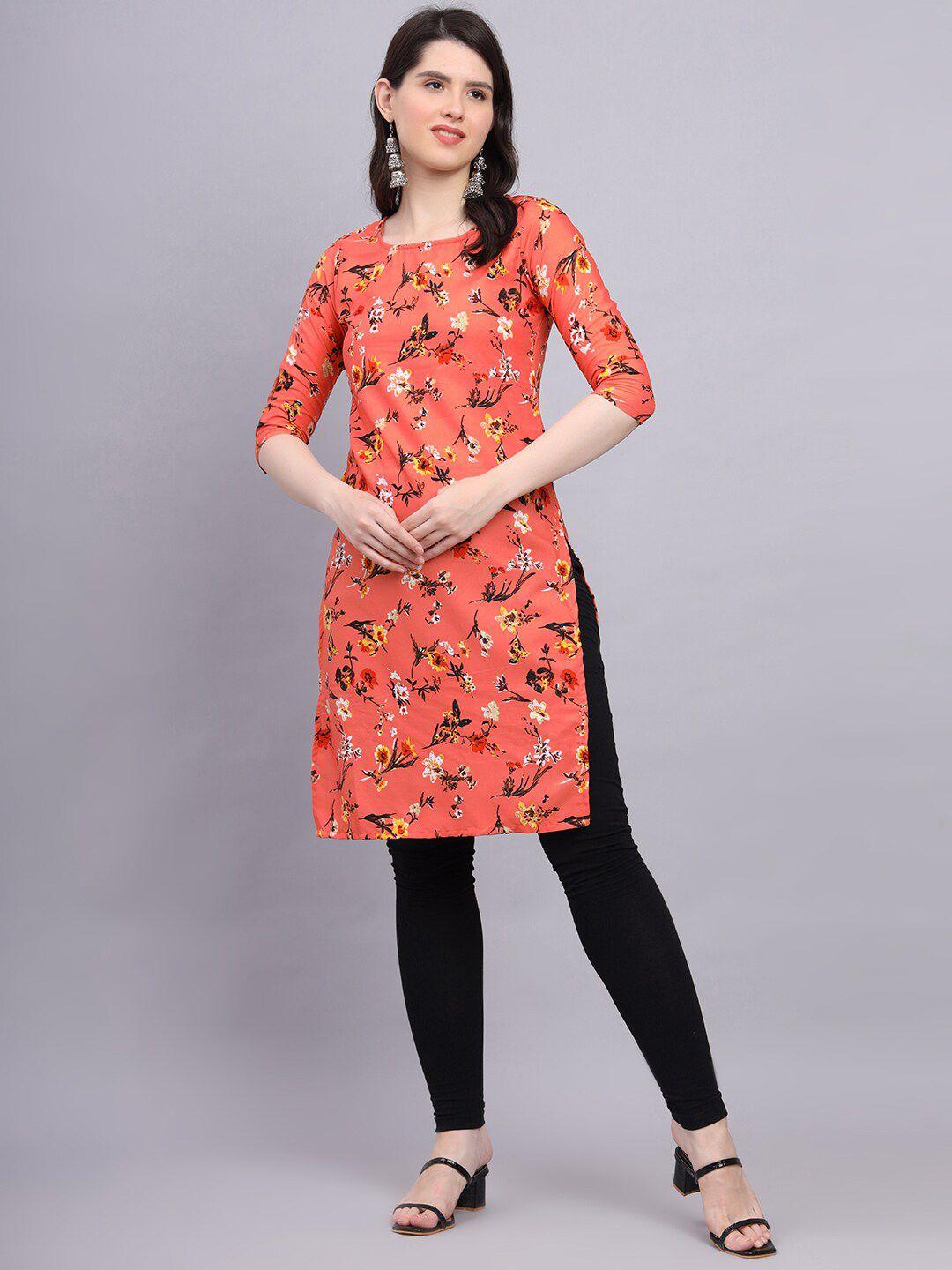 hinaya floral printed straight kurta