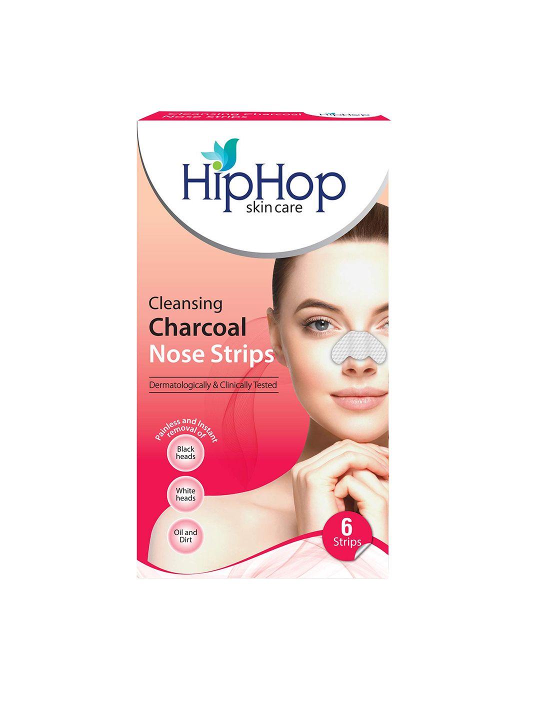 hiphop skincare cleansing charcoal nose strips - 6 strips