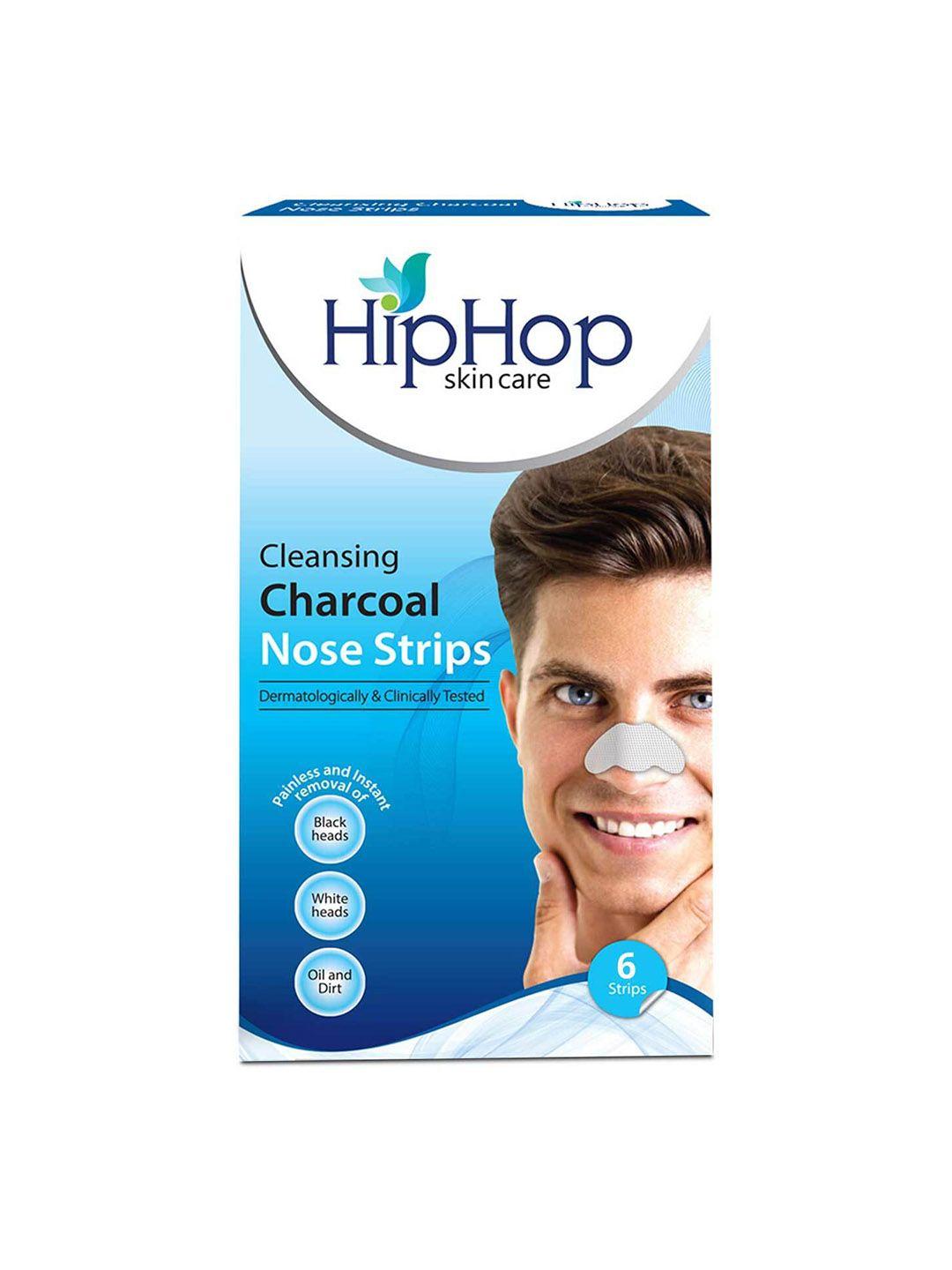 hiphop skincare men blackhead remover cleansing charcoal nose strips - 6 strips