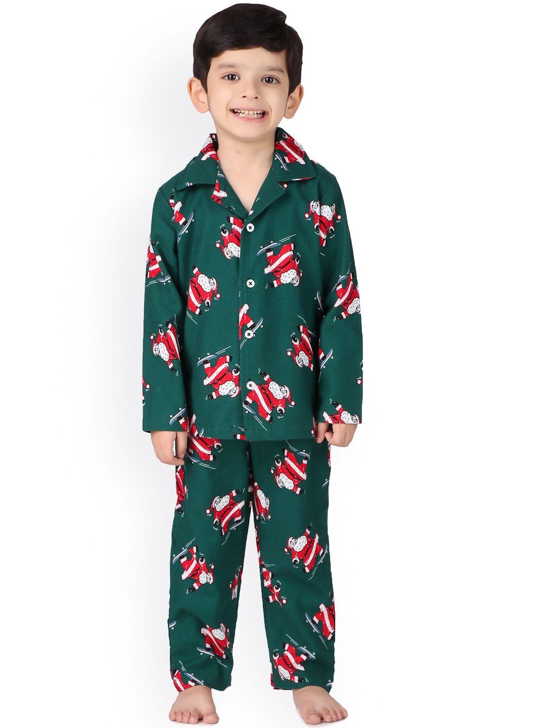 hippodrome kids conversational printed pure cotton night suit