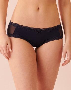 hipster briefs with lace hem